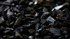 Превью обои уголь, карбон, черный, камни