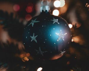 Превью обои украшение, шар, елка, новый год, рождество