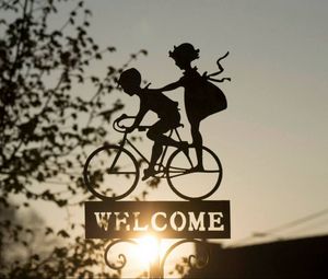Превью обои украшение, велосипед, welcome, свет
