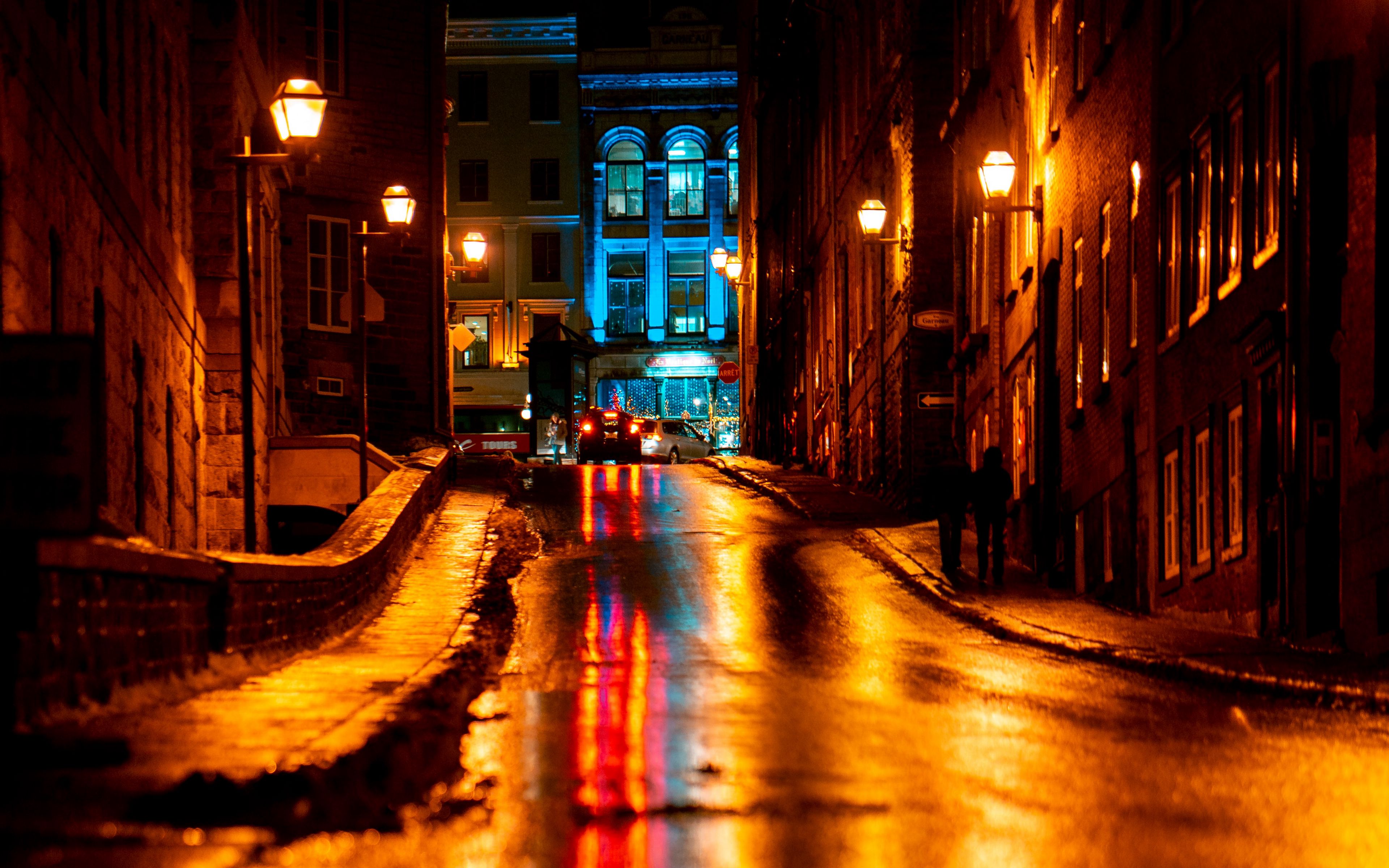 Улица день ночь