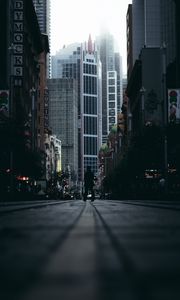 Превью обои улица, город, люди, здания