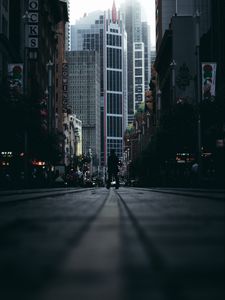 Превью обои улица, город, люди, здания