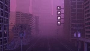 Превью обои улица, город, туман, lost