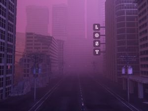 Превью обои улица, город, туман, lost