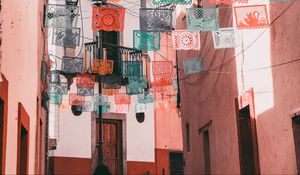 Превью обои улица, салфетки, архитектура, мексика