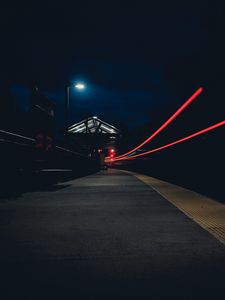 Превью обои улица, свет, ночь