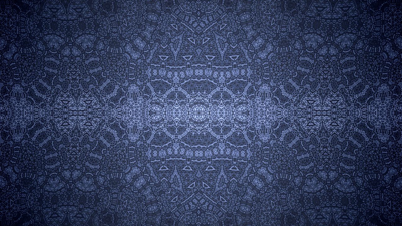 Обои узор, линии, симметрия, отражение, абстракция, синий