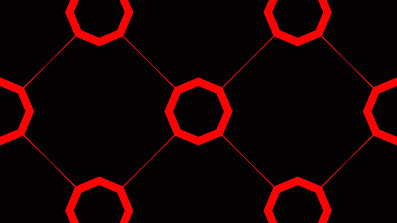 Обои узоры, линии, круги, красный, черный