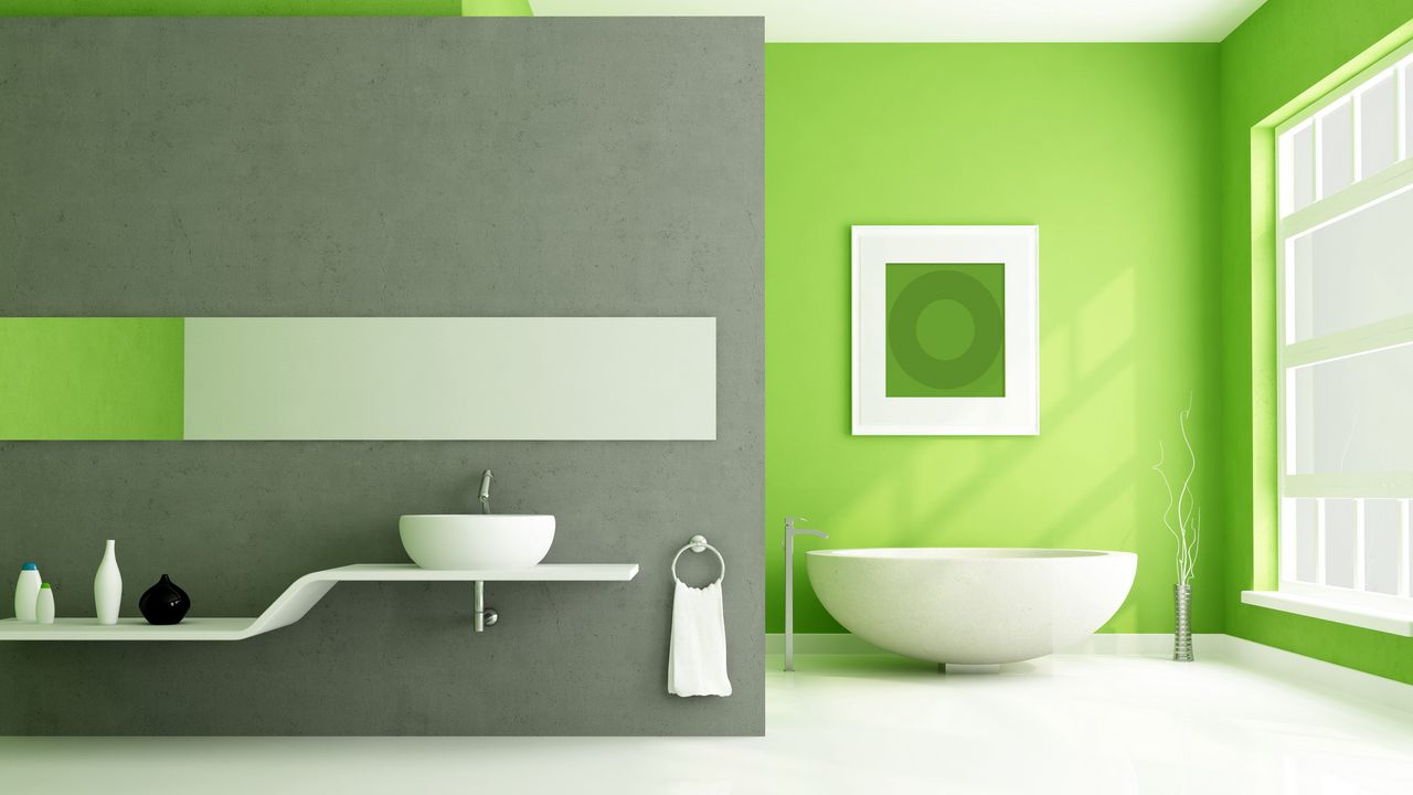 Обои ванная, дизайн, графика