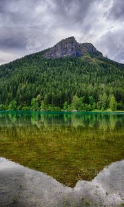 Превью обои вашингтон, rattlesnake ridge, озеро, деревья, пейзаж, гора, отражение