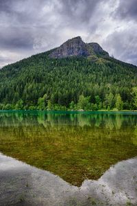 Превью обои вашингтон, rattlesnake ridge, озеро, деревья, пейзаж, гора, отражение