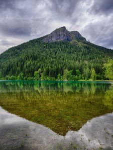 Превью обои вашингтон, rattlesnake ridge, озеро, деревья, пейзаж, гора, отражение