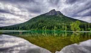 Превью обои вашингтон, rattlesnake ridge, озеро, деревья, пейзаж, гора, отражение