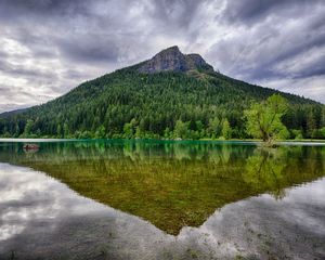 Превью обои вашингтон, rattlesnake ridge, озеро, деревья, пейзаж, гора, отражение