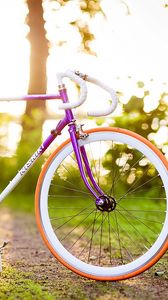 Превью обои велосипед, лето, весна, солнце, настроение
