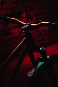 Превью обои велосипед, mtb, темный, красный