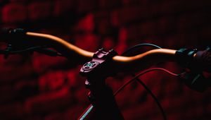 Превью обои велосипед, mtb, темный, красный