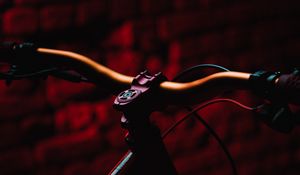 Превью обои велосипед, mtb, темный, красный