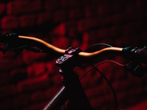 Превью обои велосипед, mtb, темный, красный