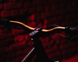 Превью обои велосипед, mtb, темный, красный