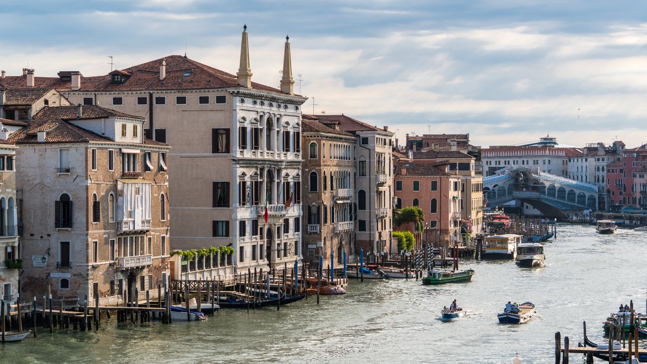 Обои венеция, италия, риальто, канал