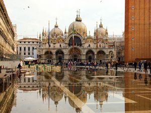 Превью обои венеция, площадь сан марко, собор святого марка