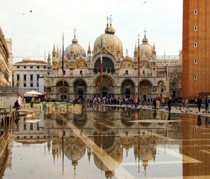 Превью обои венеция, площадь сан марко, собор святого марка