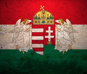 Превью обои венгрия, флаг, фон, символика, текстура
