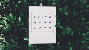 Превью обои вера, надежда, любовь, надпись
