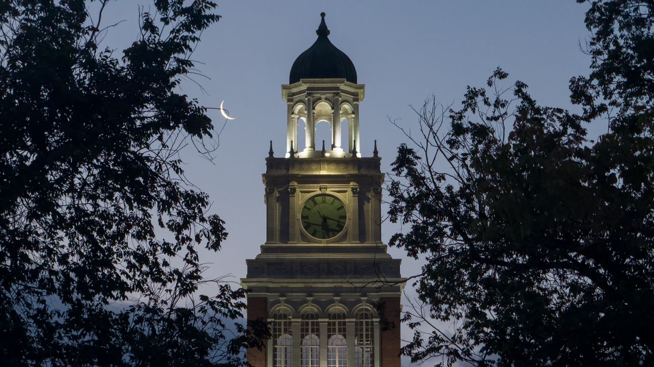 Обои vine street houses, колорадо, сша, архитектура, ночь, небо