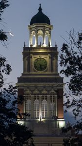 Превью обои vine street houses, колорадо, сша, архитектура, ночь, небо