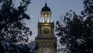 Превью обои vine street houses, колорадо, сша, архитектура, ночь, небо