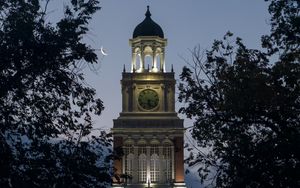 Превью обои vine street houses, колорадо, сша, архитектура, ночь, небо