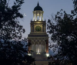 Превью обои vine street houses, колорадо, сша, архитектура, ночь, небо