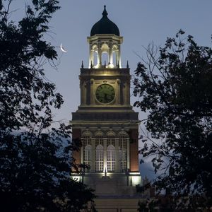 Превью обои vine street houses, колорадо, сша, архитектура, ночь, небо