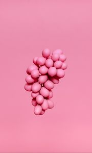 Превью обои виноград, гроздь, розовый, краска, минимализм