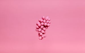 Превью обои виноград, гроздь, розовый, краска, минимализм
