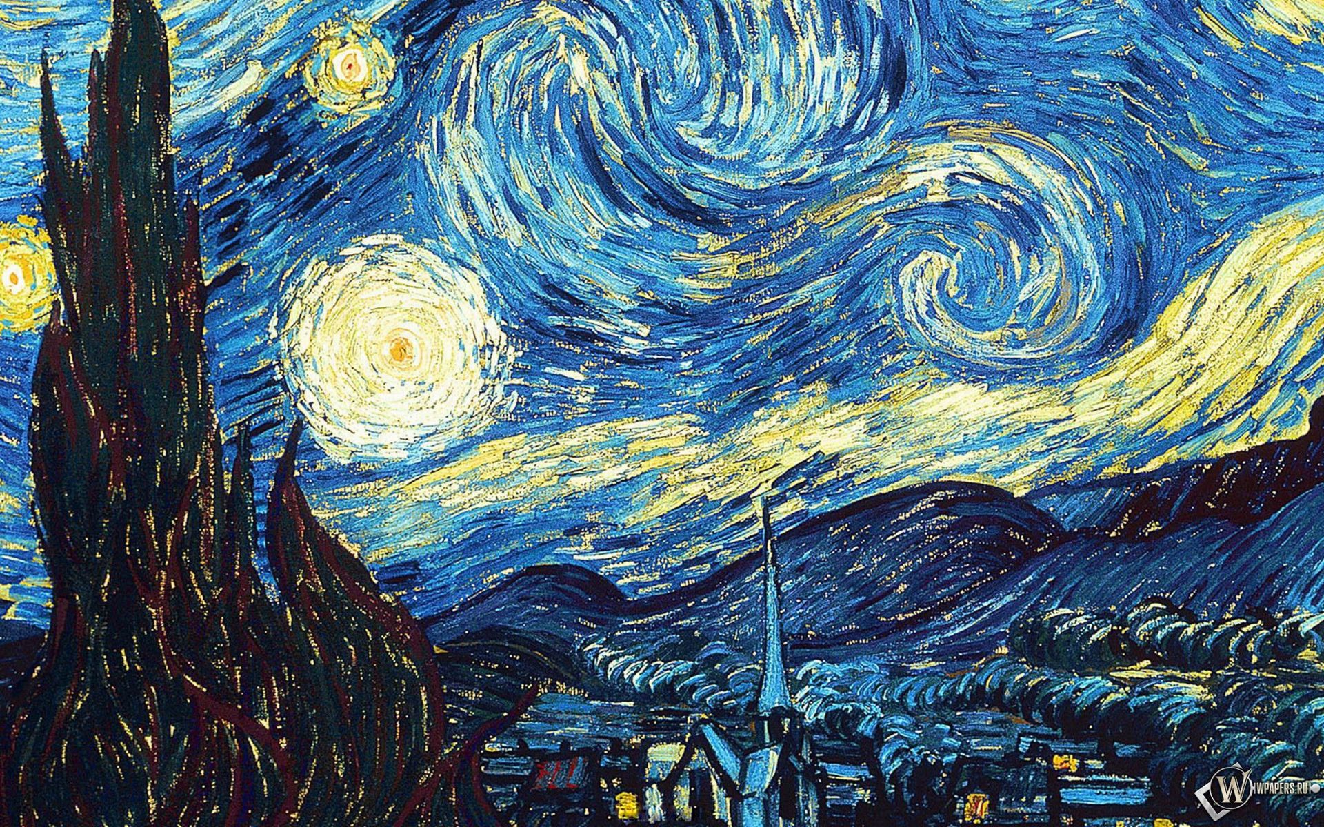Картина ночь ван. Винсент Ван Гог, Звёздная ночь. Ван Гог Звездная ночь фон. Ночь над Парижем Ван Гог. Звездная ночь Майя.