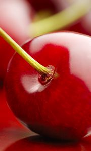 Превью обои вишня, плод, ягода, красный