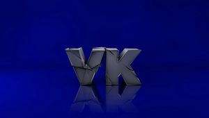 Превью обои vk, логотип, 3d