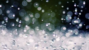 Превью обои вода, брызги, капли, размытие, фон, макро