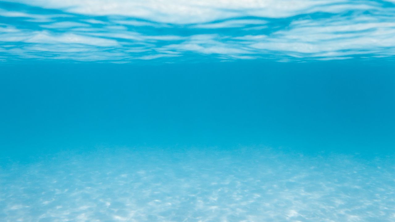 Обои вода, голубой, прозрачный, под водой