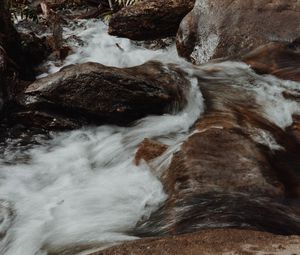 Превью обои вода, камни, поток, река