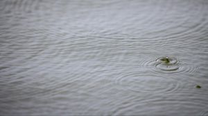 Превью обои вода, капля, рябь, макро