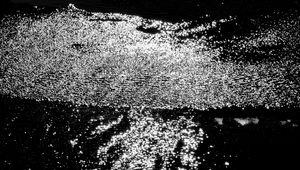 Превью обои вода, море, рябь, блики, чб, темный