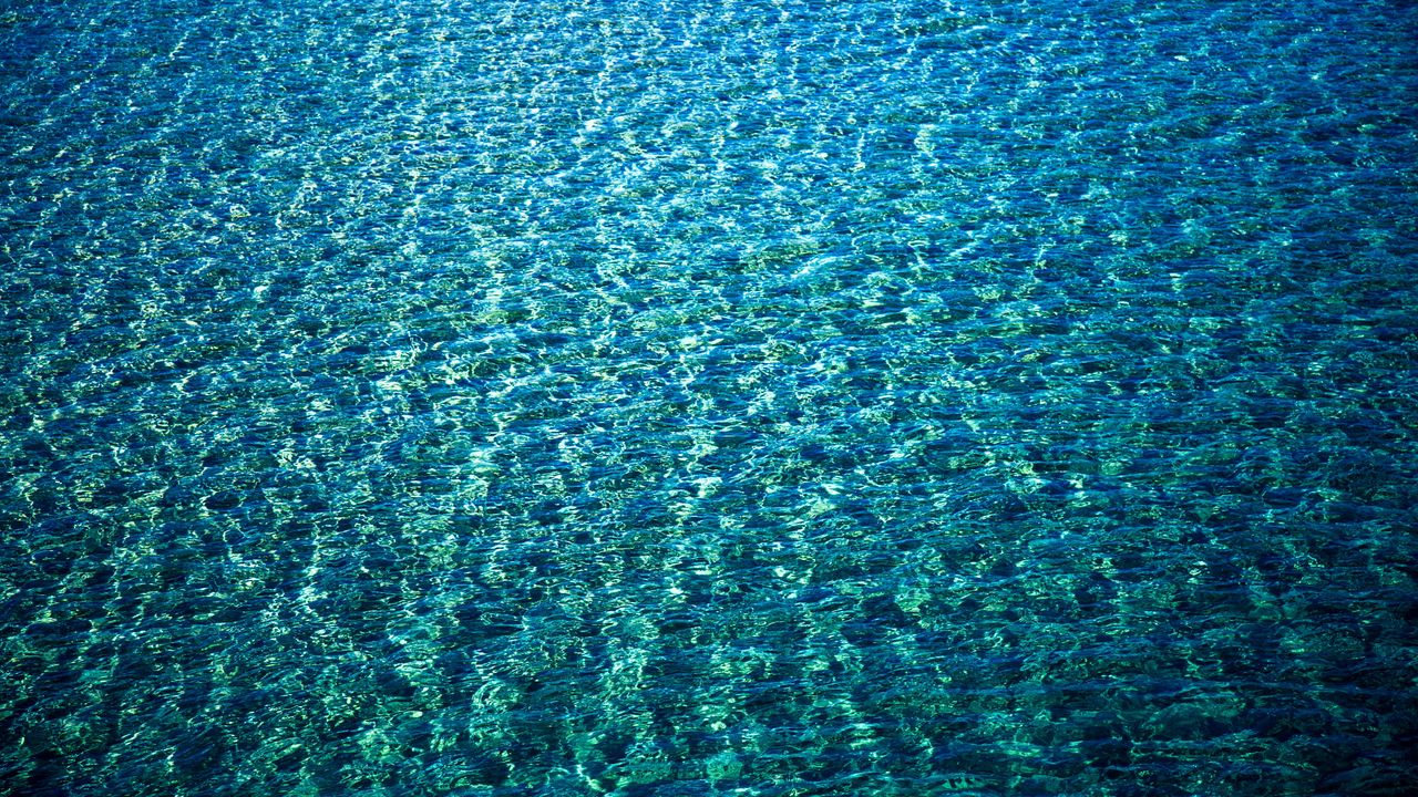 Обои вода, море, рябь, синий