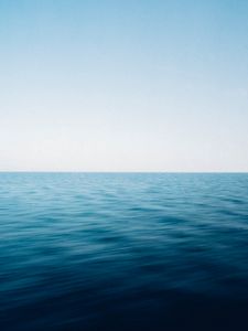 Превью обои вода, море, волны, горизонт, небо