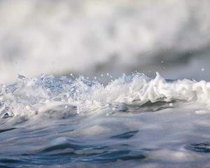 Превью обои вода, пена, брызги, макро
