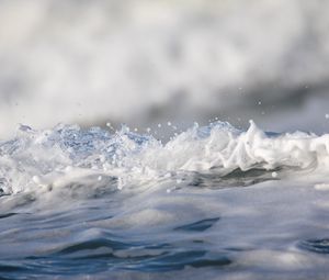 Превью обои вода, пена, брызги, макро