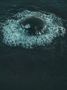 Превью обои вода, пена, поверхность